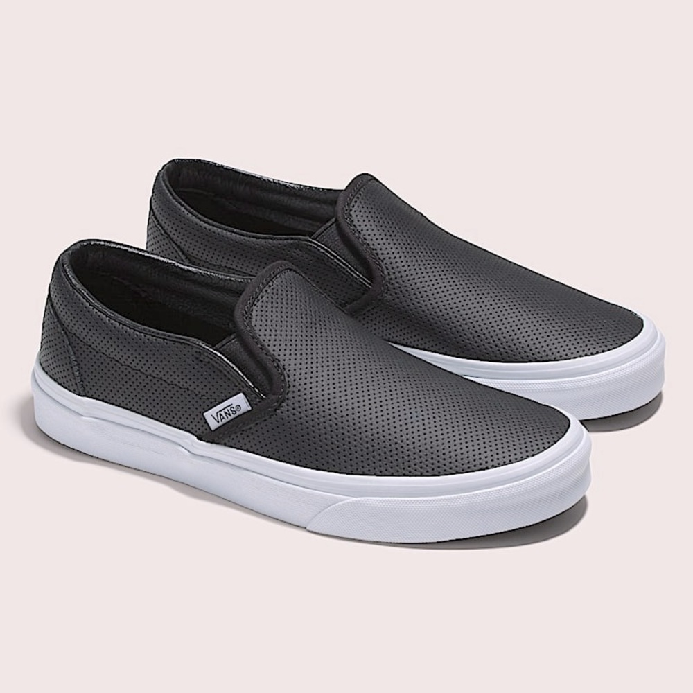 Vans Unisex Perforated Black Slip-On Sneakers Shoes